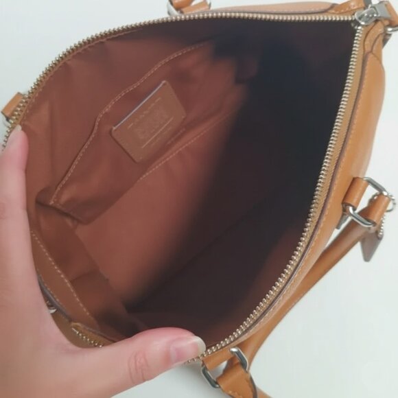 Coach Georgia Satchel Bag Light Saddle CBM11 - Picture 9 of 9